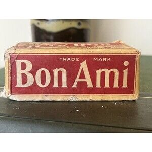 Vintage Bon Ami Cleaning Cake Soap Bar Sealed 9 1/2 Oz “Polishes As It Cleans”
